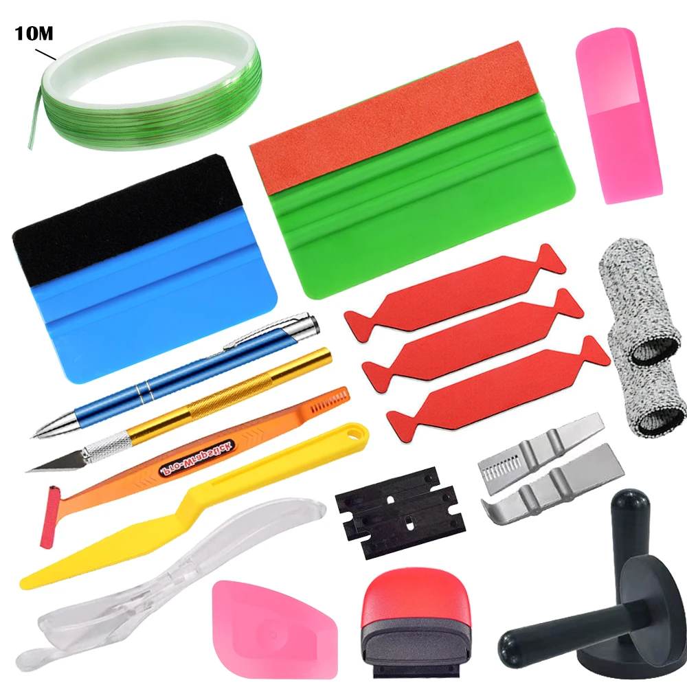 

Виниловая пленка из углеродного волокна, аксессуары для автомобиля, инструменты для упаковки, Швабра для тонировки окон автомобиля, графическая вязальная лента, комплект для установки C