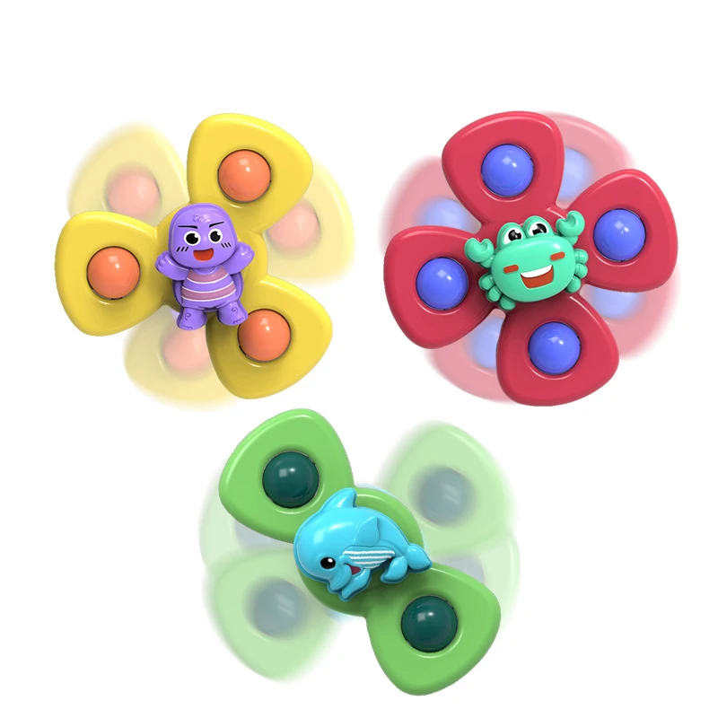 

New Baby Toys 0 12 Months Cartoon Insects Suction Cup Spinner Toy Educational Baby Games Rattles Children Toys Toys for Babies