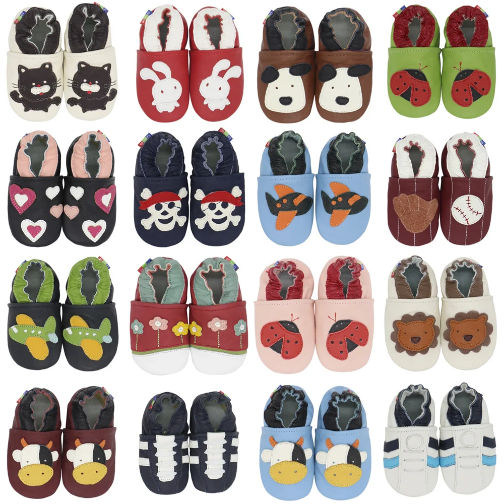 

Soft Leather Shoes Baby Boy Girl Infant Shoe Slippers 0-6 Months to 7-8 Years Style First Walkers Leather Skid-proof Kids Shoes