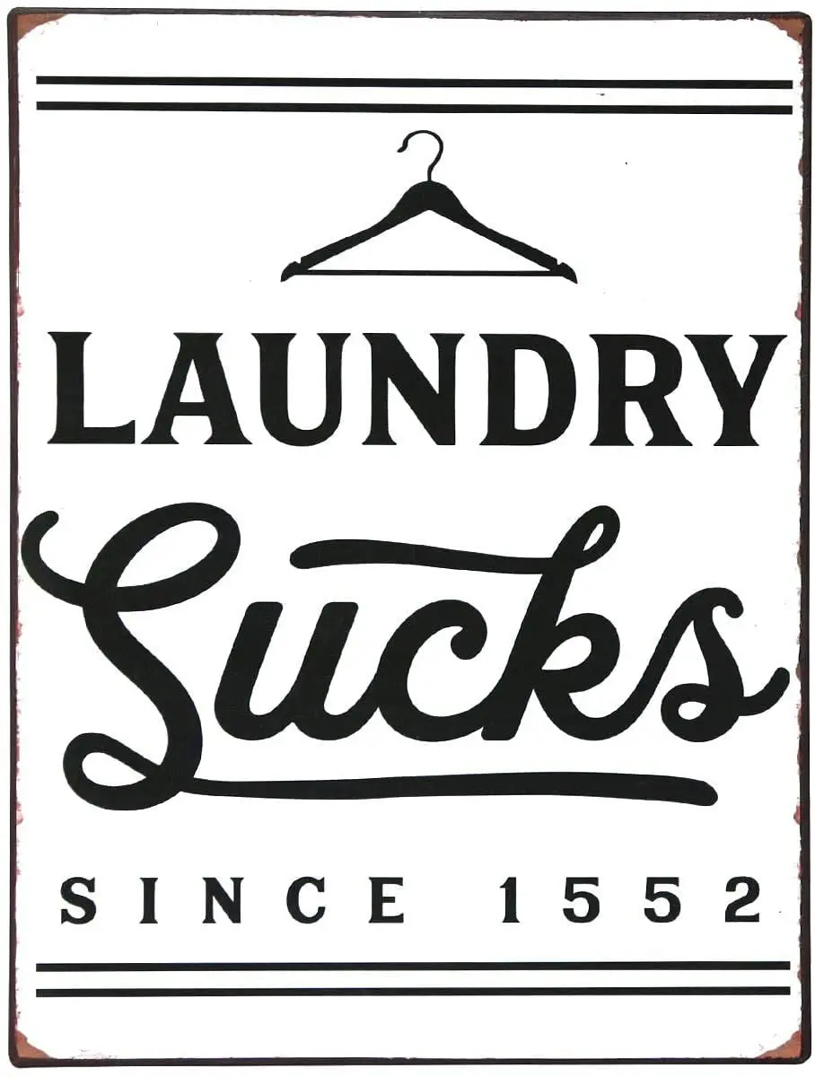 

Laundry Sign, Vintage Metal Laundry Decoration Sign, Home Decoration Art Sign