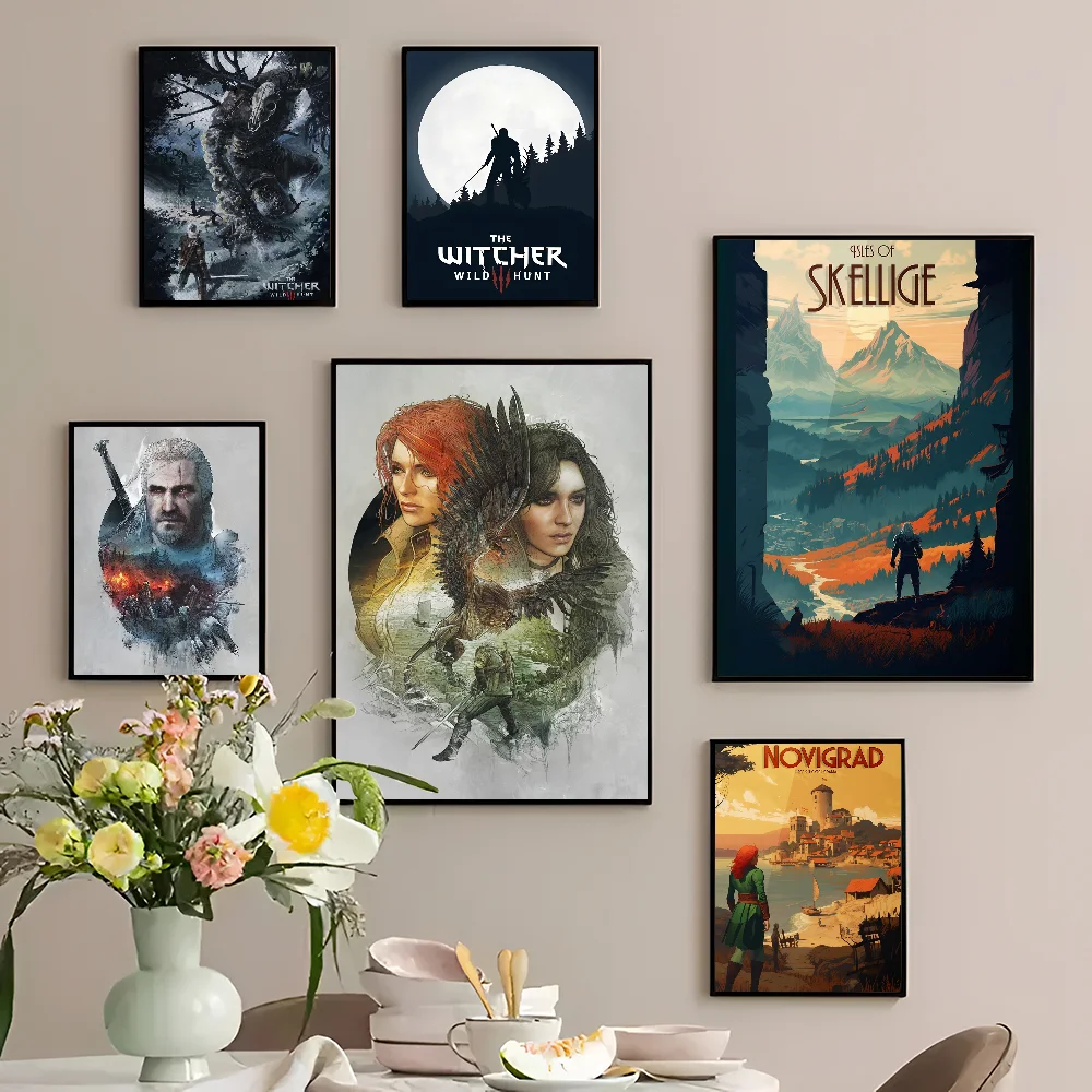 Классический Пленочный Постер W-witchers Высококачественное Настенное Искусство