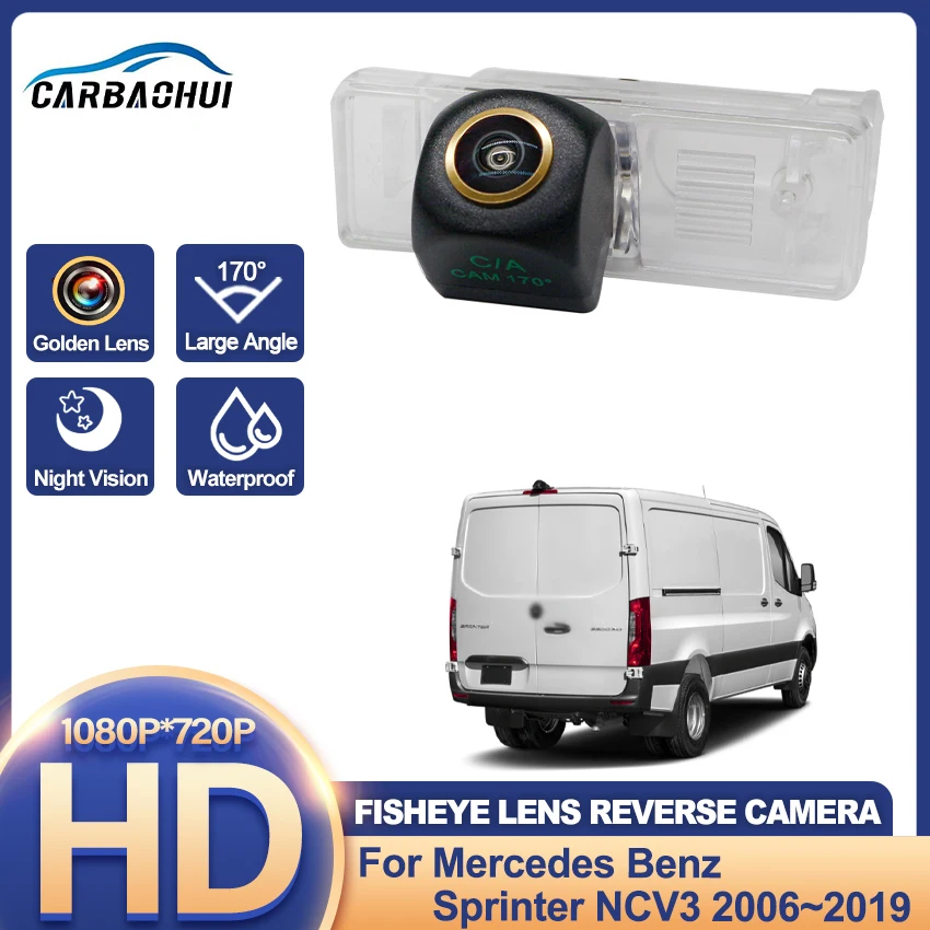 170-градусная HD золотая линза 1080x720P специальная камера заднего вида для автомобиля