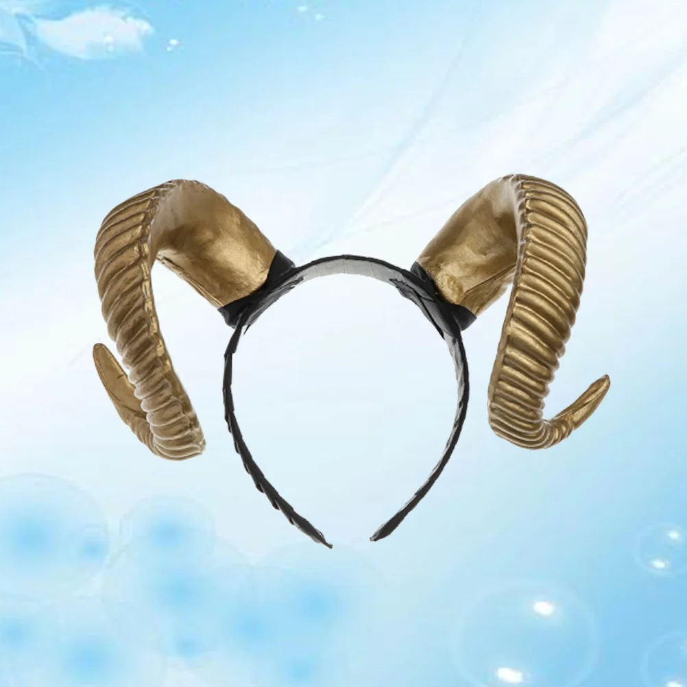 

Wide-Edge Hair Band Exaggerated Headdress Party Supplies Black Outfits Antelope