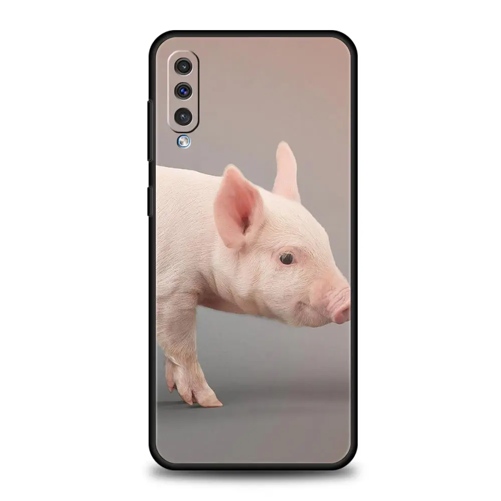 Фото Чехол для телефона «Милая маленькая розовая свинья» для Samsung A54 A52 A24 A14 A50 A70 A10 A40 A20S A20E A06 A12 A22 A34 A42 A32 5G A04s A16 Cover №5