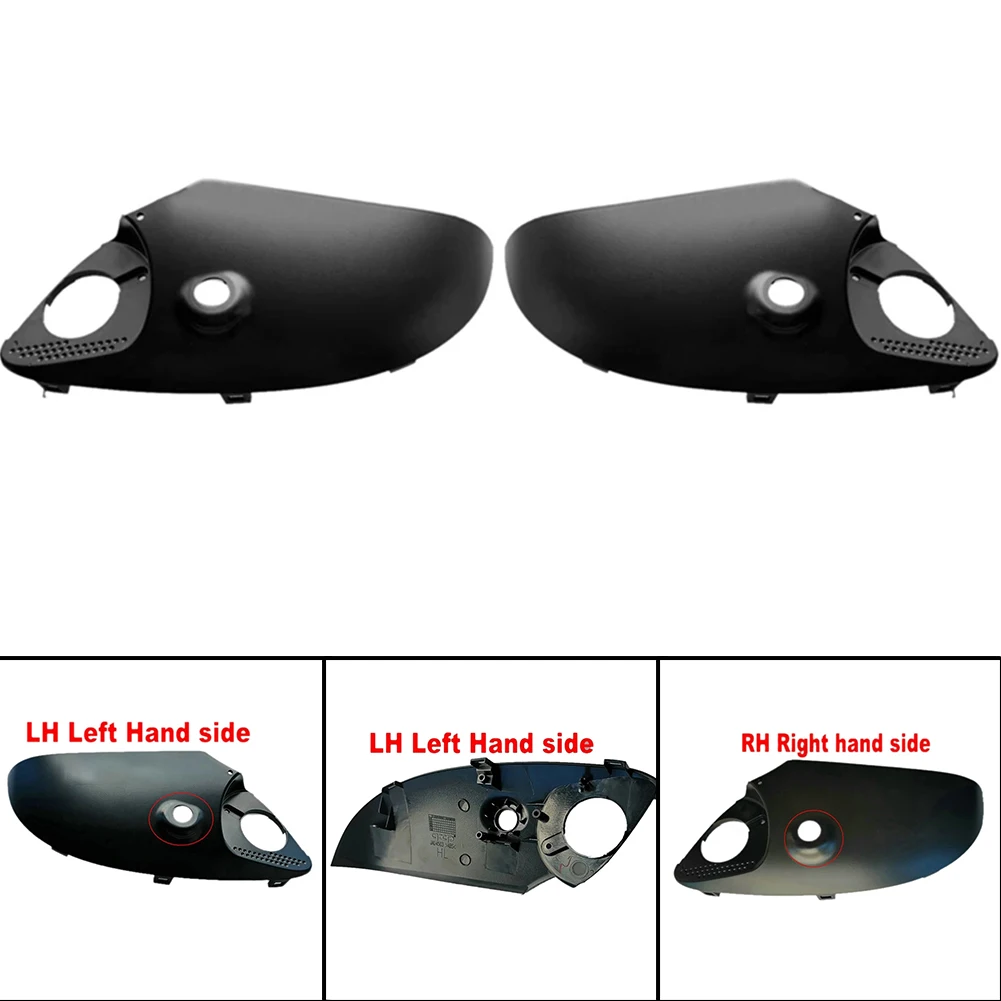 

2PCS Car Side Mirror Bottom Lower Holder For Toyota Land Cruiser Prado 2009-2018 ABS Black Exterior Car Truck Accessories