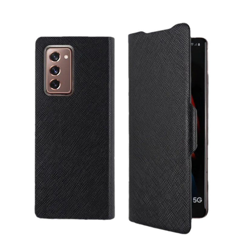 

Luxury Leather Case for Samsung Galaxy Z Fold 2 All-inclusive Explosion Proof Flip Cover Vintage Shell for Galaxy Z Fold 2 Case