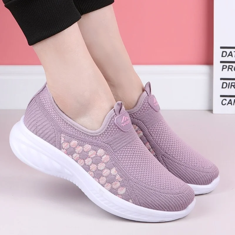 

Old Beijing cloth shoes new soft bottom non-slip breathable women's shoes fashion mesh shoes casual sports shoes