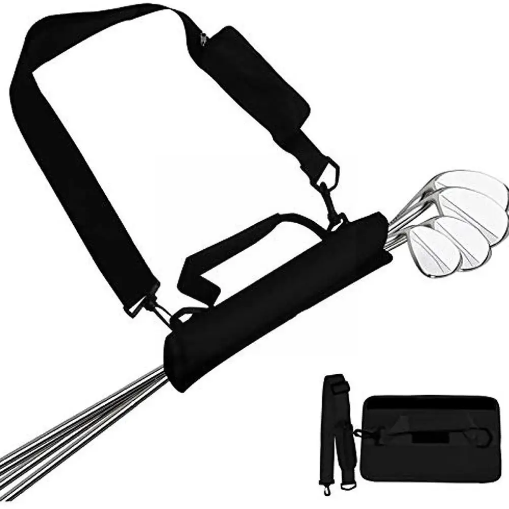 

Portable Golf Club Bag Mini Lightweight Carry Driving Travel With Shoulder Bag Adjustable Strap Training Golf C2y3