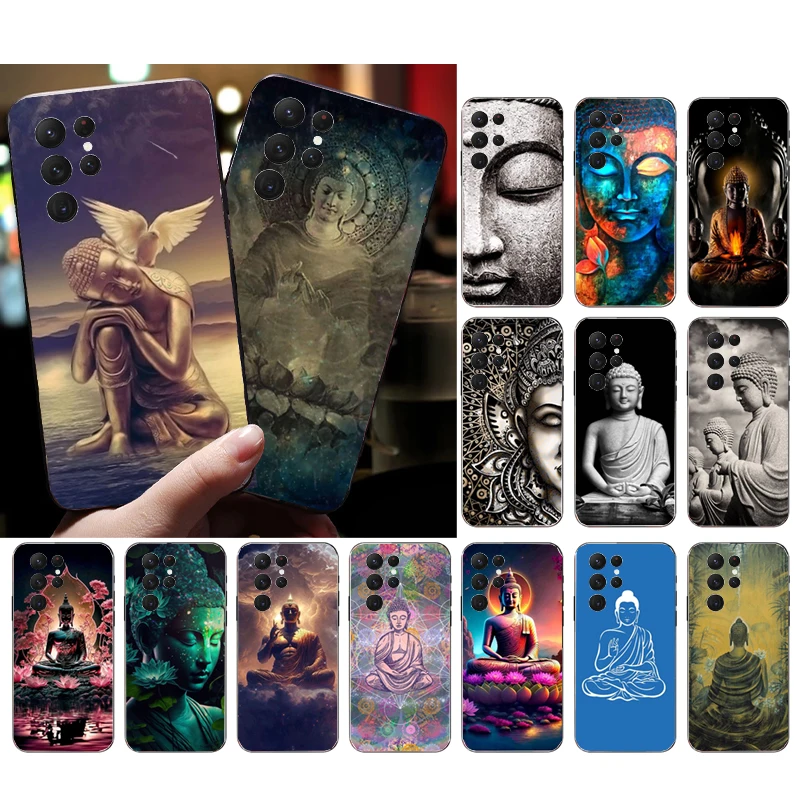 

Phone Case for Samsung Galaxy S23 S22 S21 S20 Ultra S20 S22 S21 S10 S9 Plus S10E S20FE Buddha