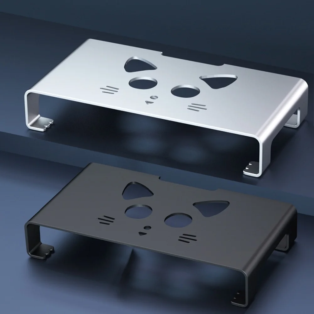 

Aluminum Laptop Stand Base Monitor Riser Computer Universal Holder Metal Desktop Bracket For MacBook PC Home Office