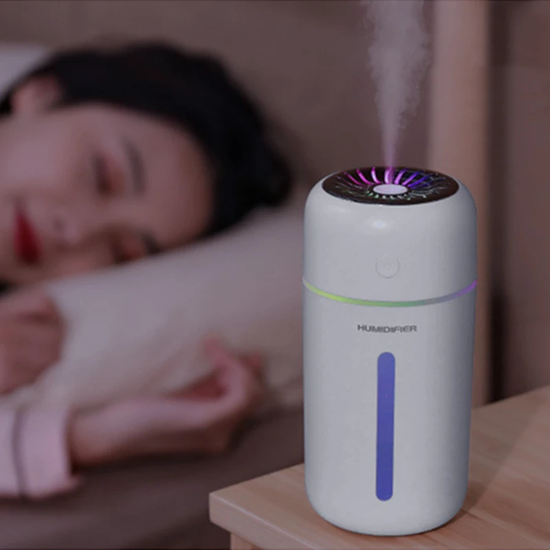 

Portable Mini Air Humidifier USB Aromatheraly Essential Oil Diffuser 1200mAh Rechargeable Ultrasonic Mist Maker with Color Light