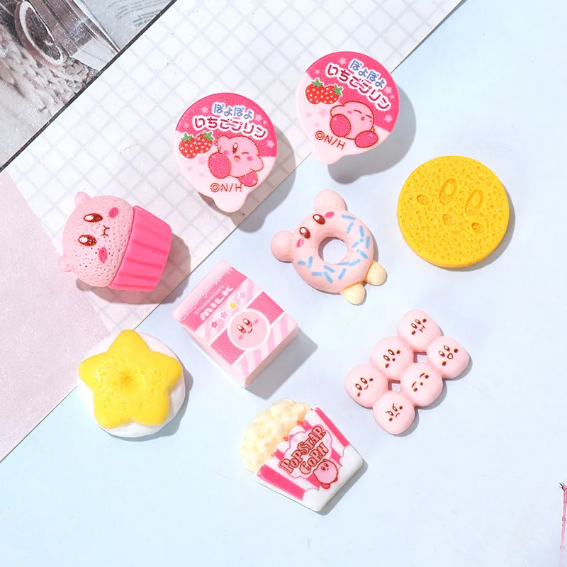 10pcs Slime Charms Resin Fake Candy Milk Box Cake Kawaii Cute Sweets Flatback Slime Making Supplie for DIY Craft Making Ornament
