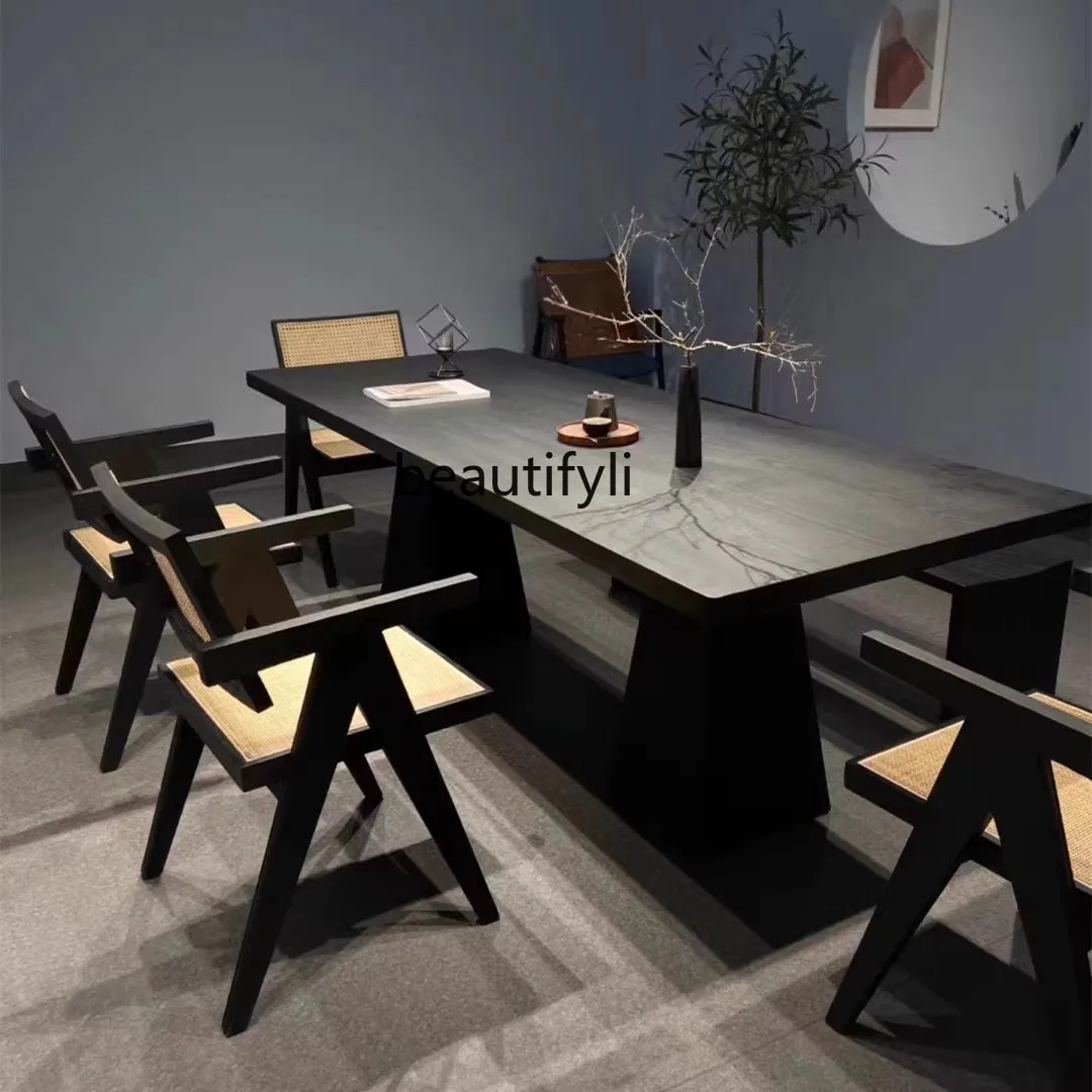 Обеденный стол и стул из массива дерева в китайском стиле