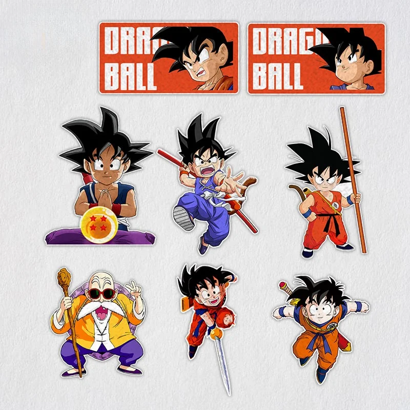 Светоотражающая Автомобильная наклейка Dragon Ball с аниме мастером Роши сыном Гоку