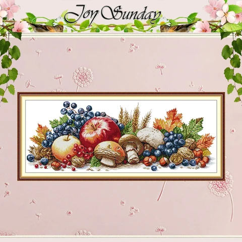 Набор для вышивки крестом Joy Sunday "Осенний урожай", 100% хлопок
