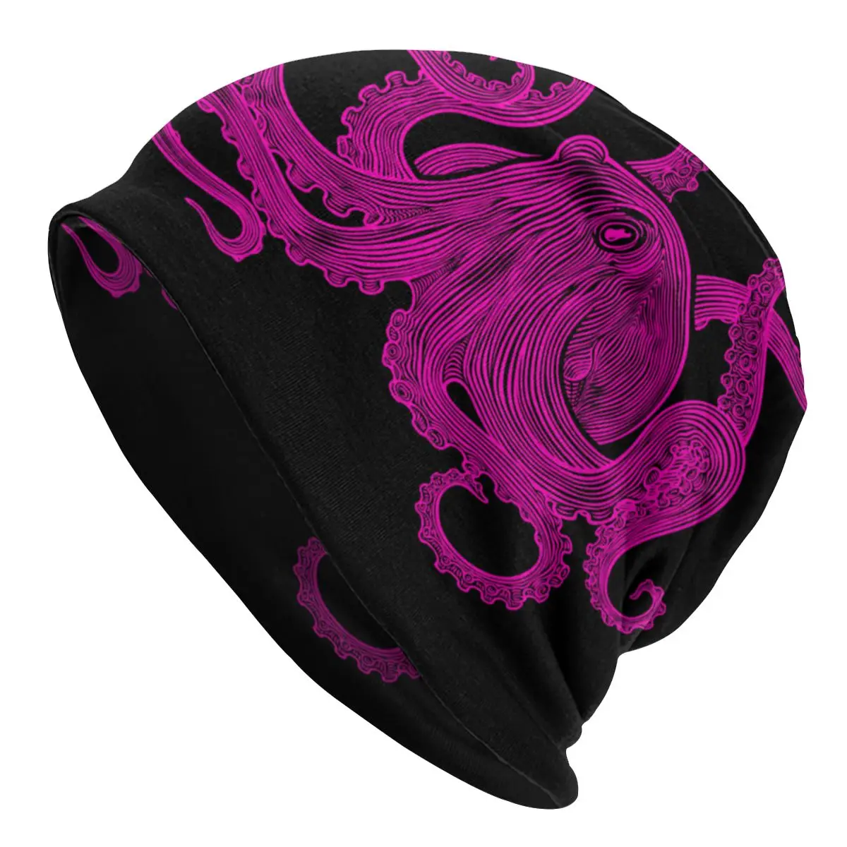 

Vintage Octopus Skullies Beanies Hats Tentacles Squid Cthulhu Hip Hop Autumn Winter Street Cap Adult Summer Warm Bonnet Knit Hat