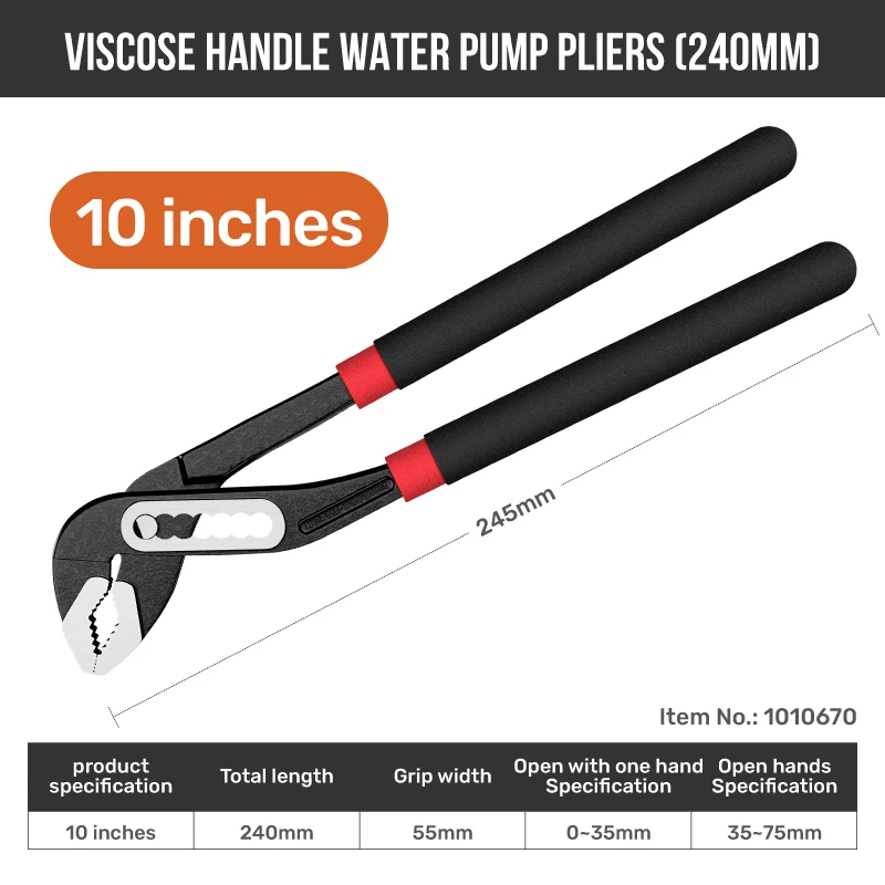 

Плоскогубцы Hi-Spec 8/10 дюймов хром-ванадий