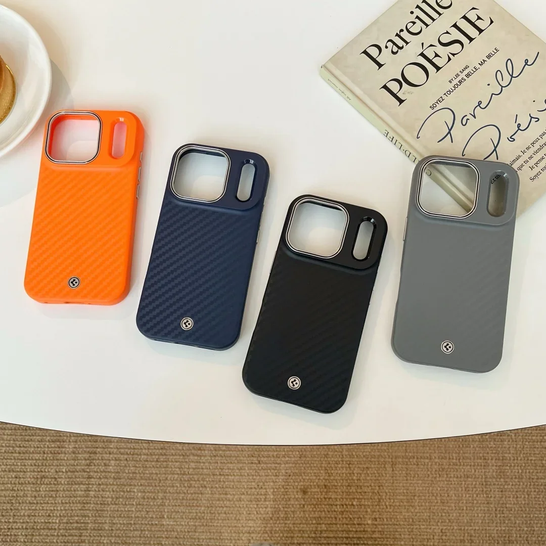 Фото Чехол Spigen Luxury из кевлара, арамидного и углеродного волокна для iPhone 17 Air, 16, 17 Pro Max, Pro, с поддержкой беспроводной зарядки MagSafe, в коробке №1