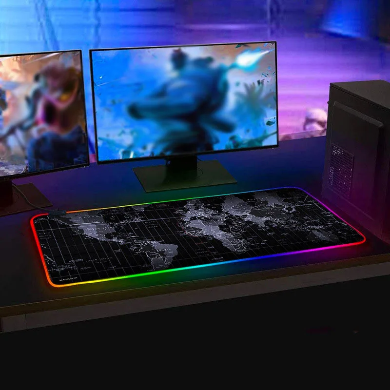

Коврик для мыши игровой, 30 Х80 см, RGB подсветка