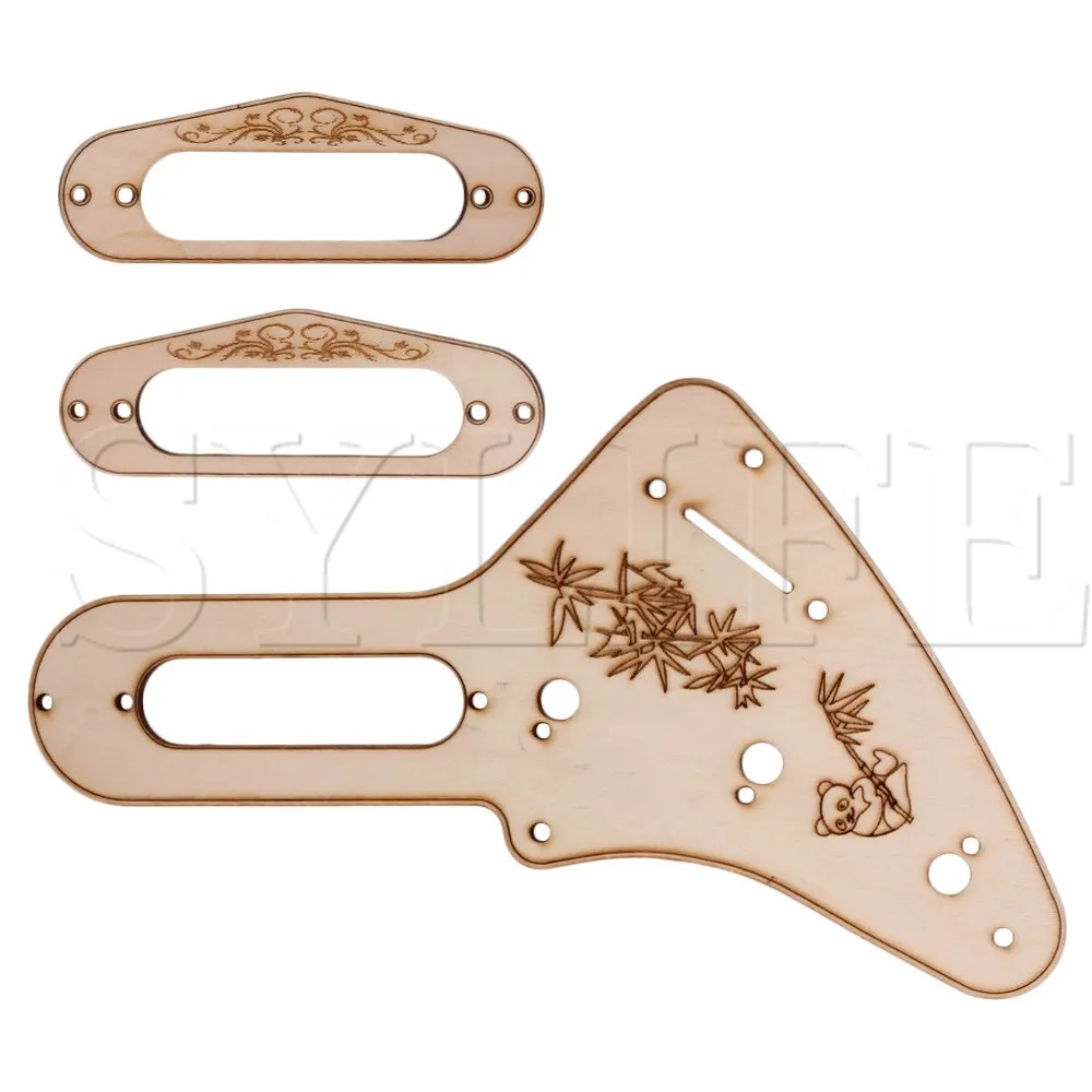

Wood Color L22.5cm W11cm Maple Guitar Pickup Mounting Ring Scratchplate