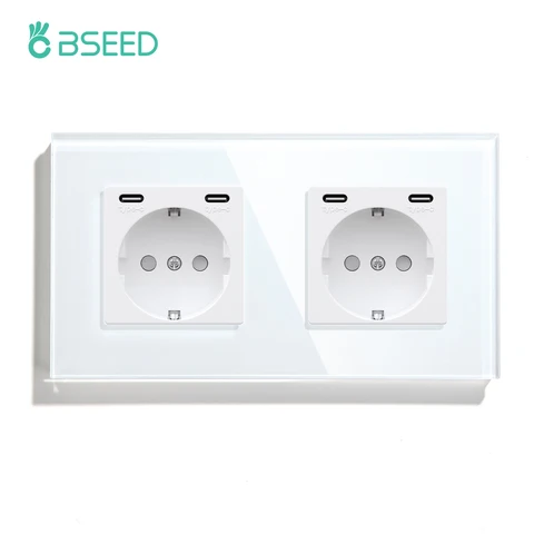 Розетка BSEED с двумя портами USB Type-c