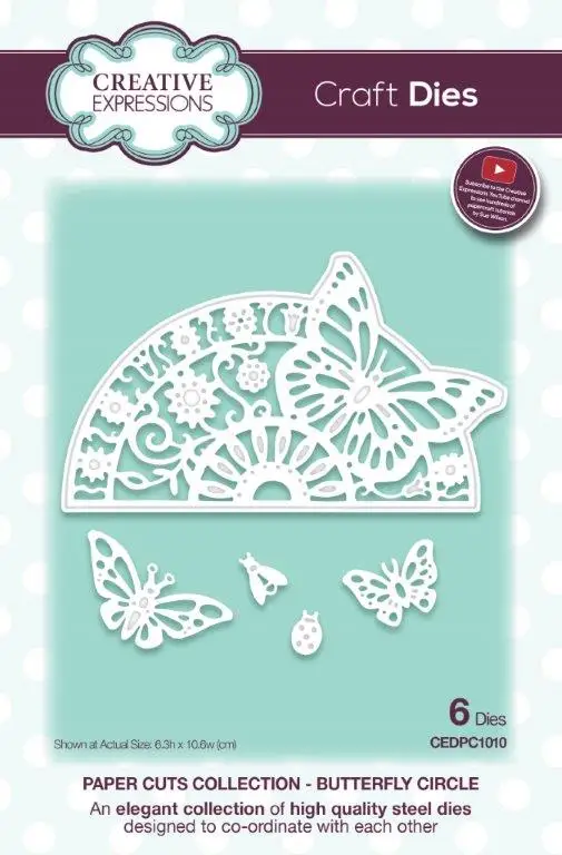 

Paper Cuts Butterfly Circle Craft Metal Cutting Dies For Diy Scrapbooking Crafts Maker Photo Album Template Handmade Decoration