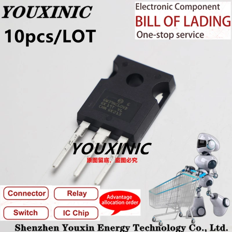 

YOUXINIC 2020+ 100% new imported original STGW39NC60VD GW39NC60VD TO-247 IGBT tube triode 40A 600V