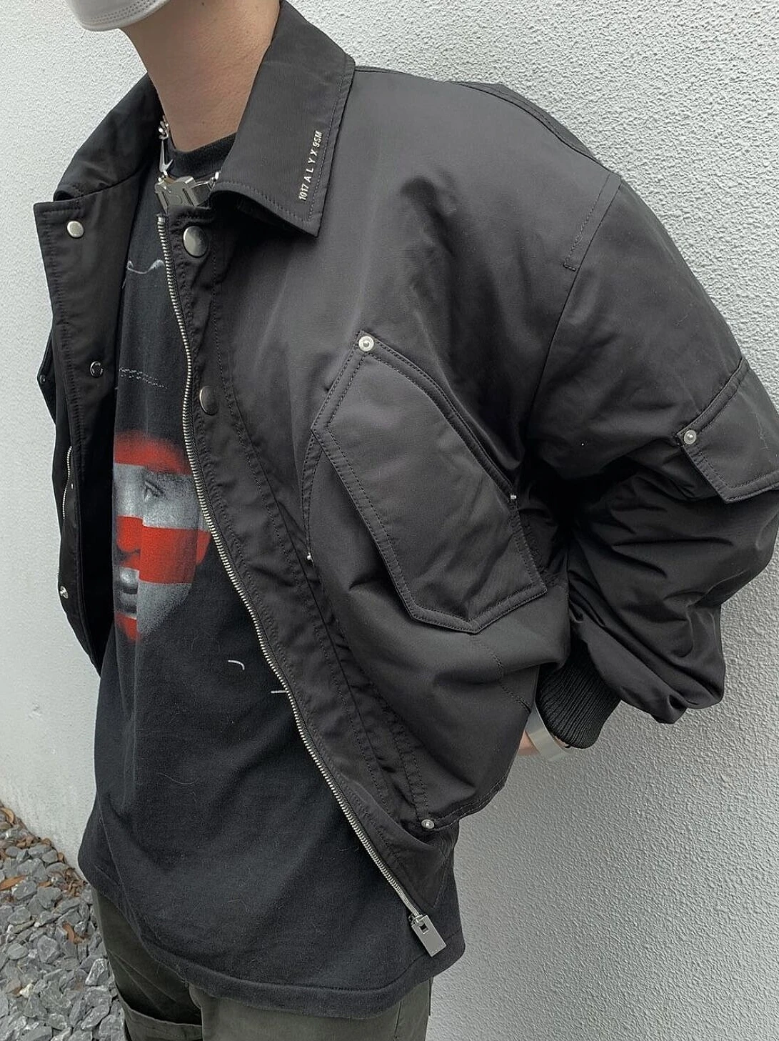 2024 Черная куртка 1017 ALYX 9SM высококачественные металлические пальто с логотипом