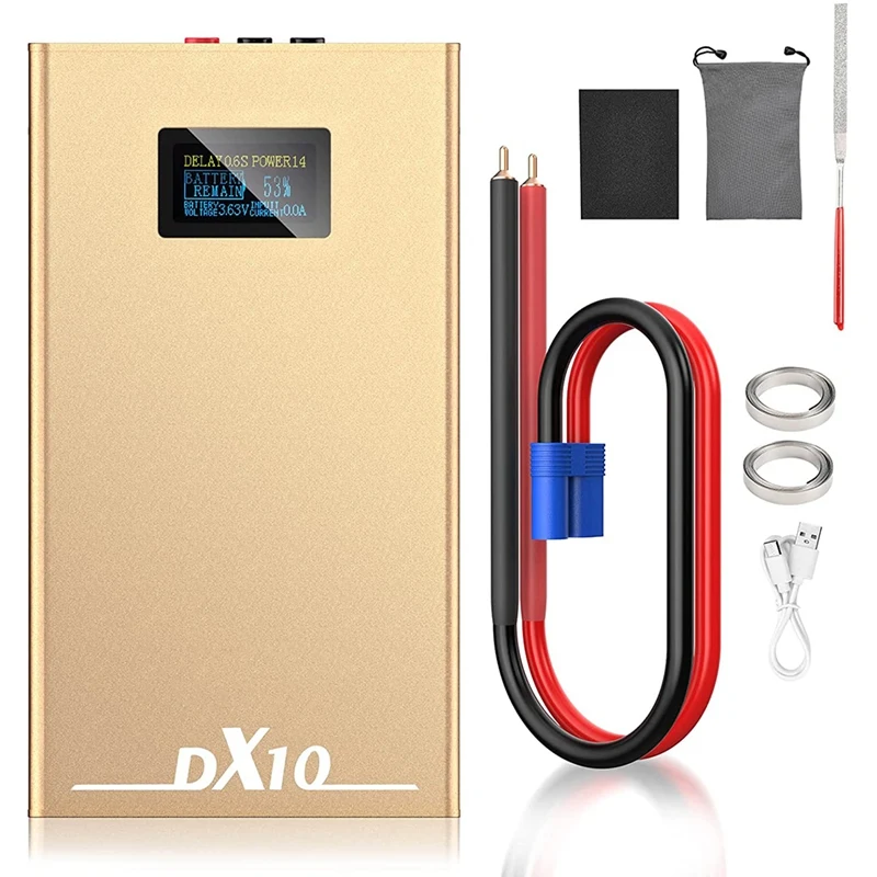 

Точечный сварочный аппарат с ЖК-экраном, 20 передач, аппарат для точечной сварки, встроенный аккумулятор 10600 мАч, для сварки пластин 18650