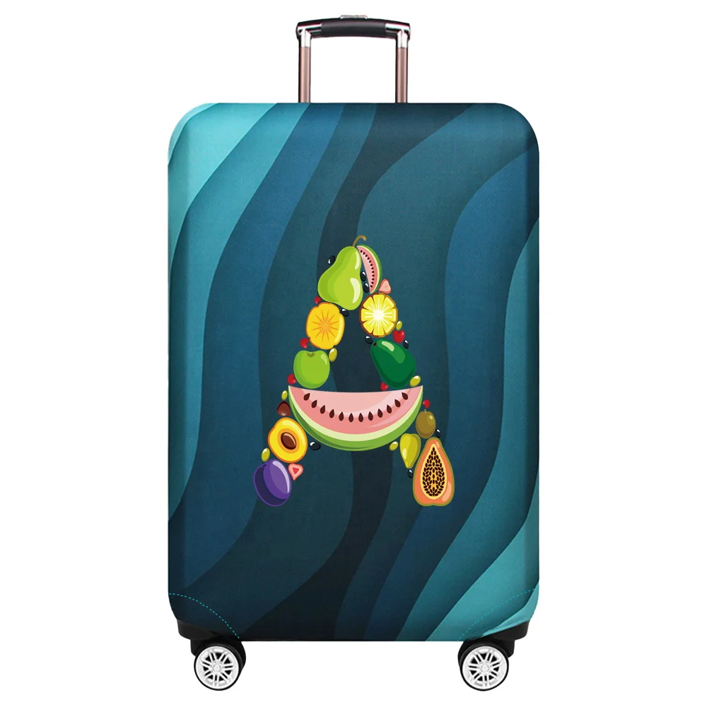 Чехол для чемодана из эластичной ткани защитный чехол багажа с рисунком фруктов