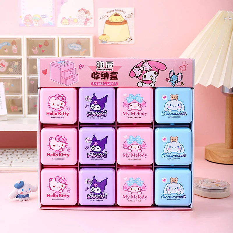 Мини-органайзер мультяшный Коричный органайзер мелодия двухслойный коробка