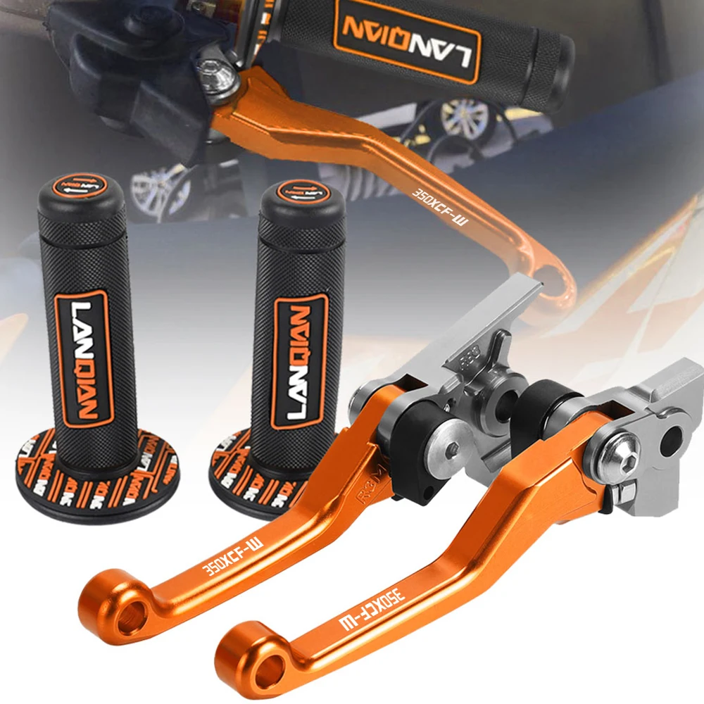 

For 350XCFW 350 XCF W 2014-2022 2021 2020 2019 2018 2017 2016 Motorcycle Pivot Dirt bike Brake Clutch Levers Hand Grip Handlebar