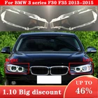 Автомобильный передний головной светильник крышка для BMW 3 серии F30 F35 320i 328i 335i 2013-2015 фары покрытия для ламп головной светильник стеклянный объектив оболочки крышки