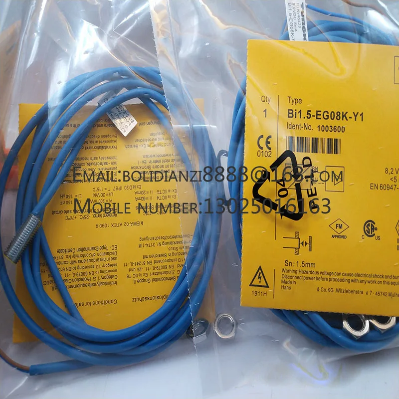 Новый датчик приближения BI1.5-EG08K-Y1 BI1.5-EG08-Y1 BI1 5-EG08K-Y1 В наличии