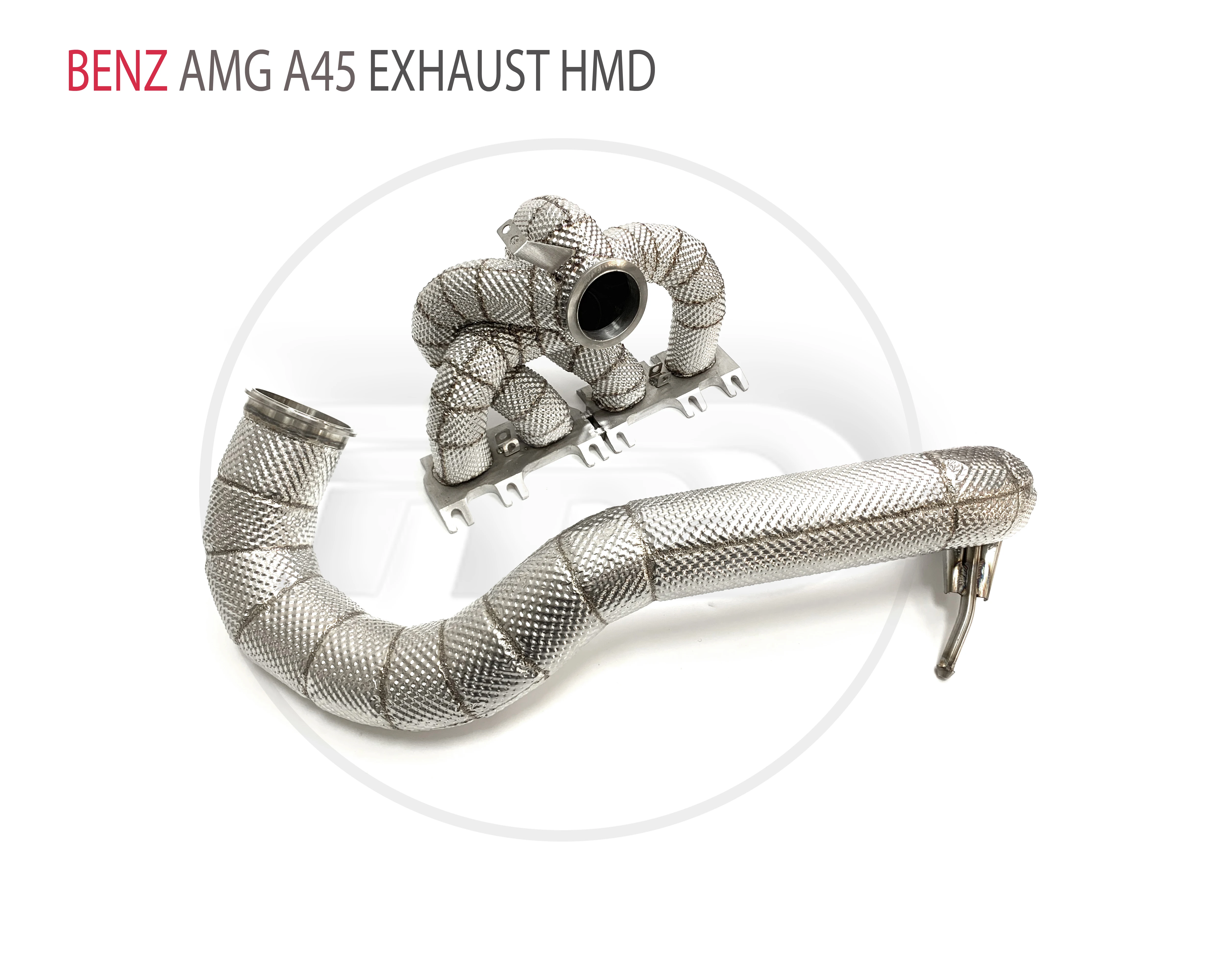 

HMD Exhaust Manifold Downpipe for Benz AMG A45 Car Accessories With Catalytic converter Header Without cat pipe
