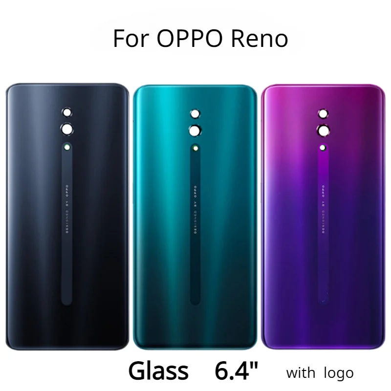

New Back Glass For OPPO Reno CPH1917 Battery Back Cover Rear Door Housing Back Case Replacement