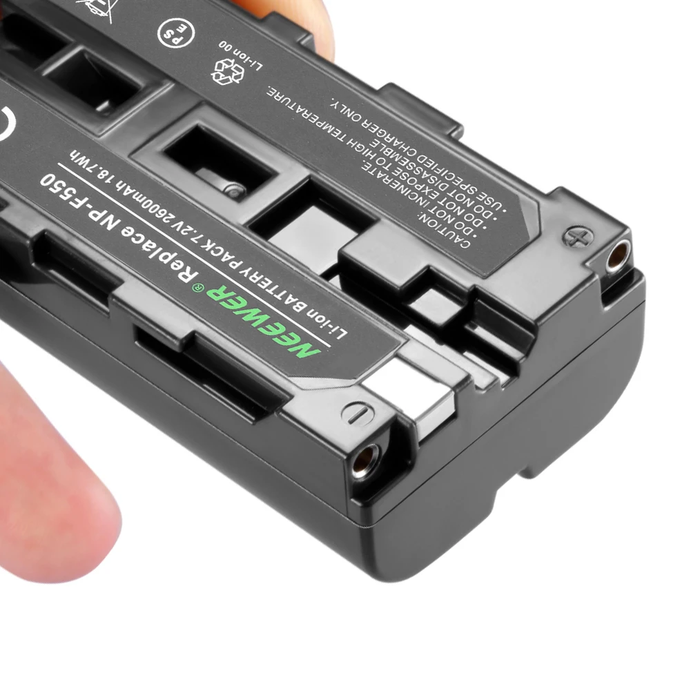 Neewer Micro USB зарядное устройство + 2-Pack NP-F550/570/530 сменные батареи для Sony HandyCams CN-160 CN-216