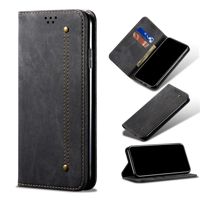 

Flip Cover For Xiaomi Mi 12 12s 12x 11 11t 10 Lite 10 Pro Youth 5g Note 10 Pro 10 Cc9 Pro Luxury Denim Pu Leather Wallet Case