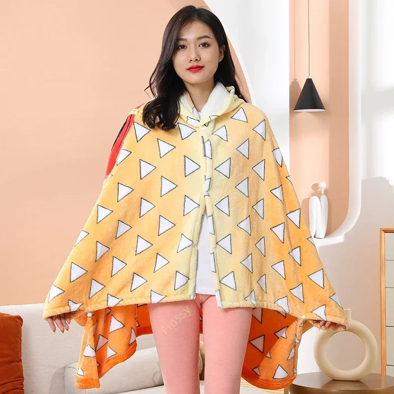 Фланелевое одеяло Demon Slayer 100x160см коёхару готогэ истребитель демонов том 11 клинок рассекающий демонов demon slayer kimetsu no yaiba манга