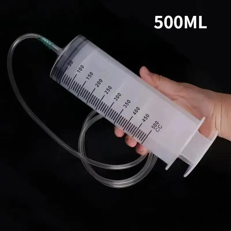 Фото 350 мл/500 мл полезные пластиковые инструменты для кормления домашних животных большой емкости, подходят для домашних питков, принадлежности для воды, большой шприц, инструмент для полива №4