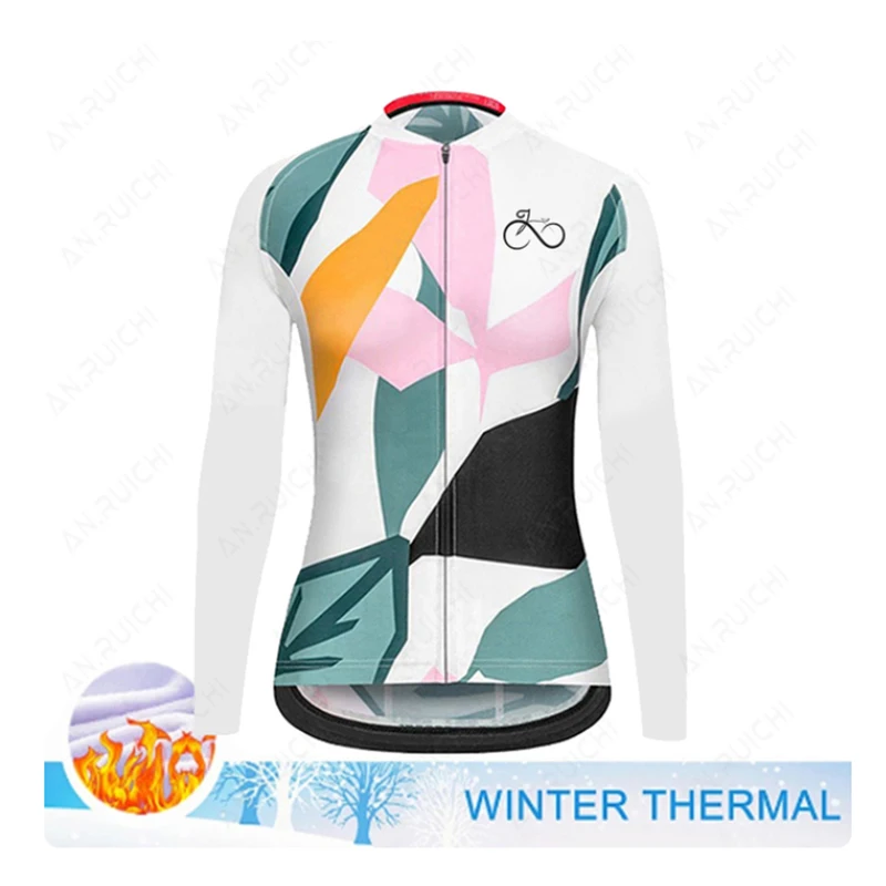 

2023 Road Bike Jersey Set Women's Cycling Jersey Set Winter Fleece Long Sleeves Uniform Ropa De Hombre Cycling Jersey Set