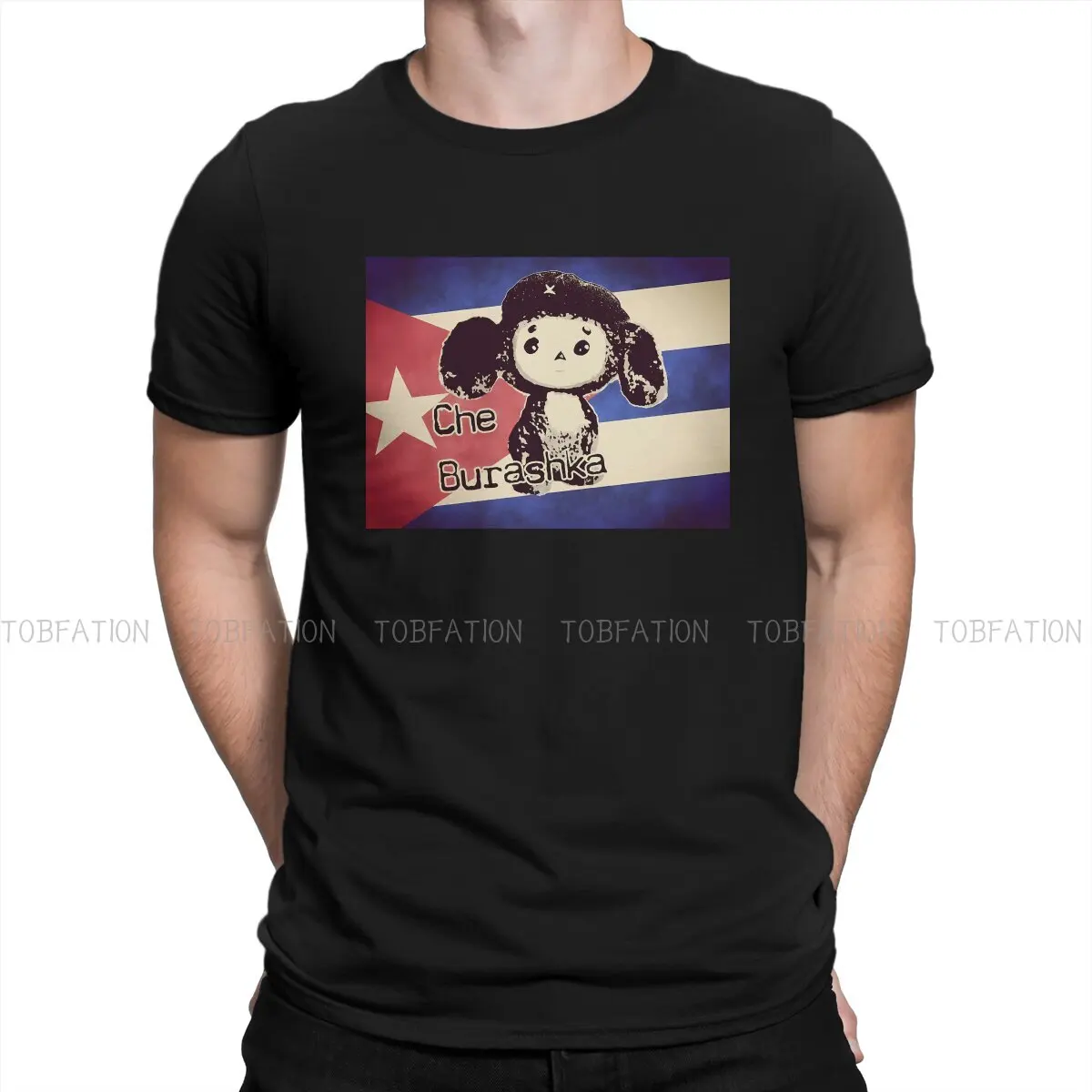 

Классическая графическая футболка Cheburashka Che Burashka Gena, необычная уличная одежда с изображением русского мультфильма, женская футболка с коротким рукавом