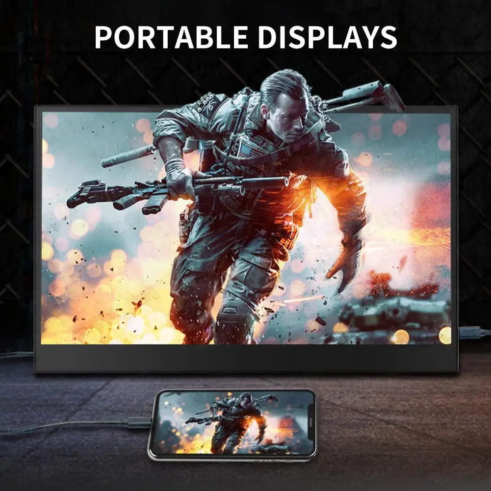 

HDMI-compatible High-performance 4K Super Clear Portable Display IPS Portable Display Stable Tranfer for Mobile Phone