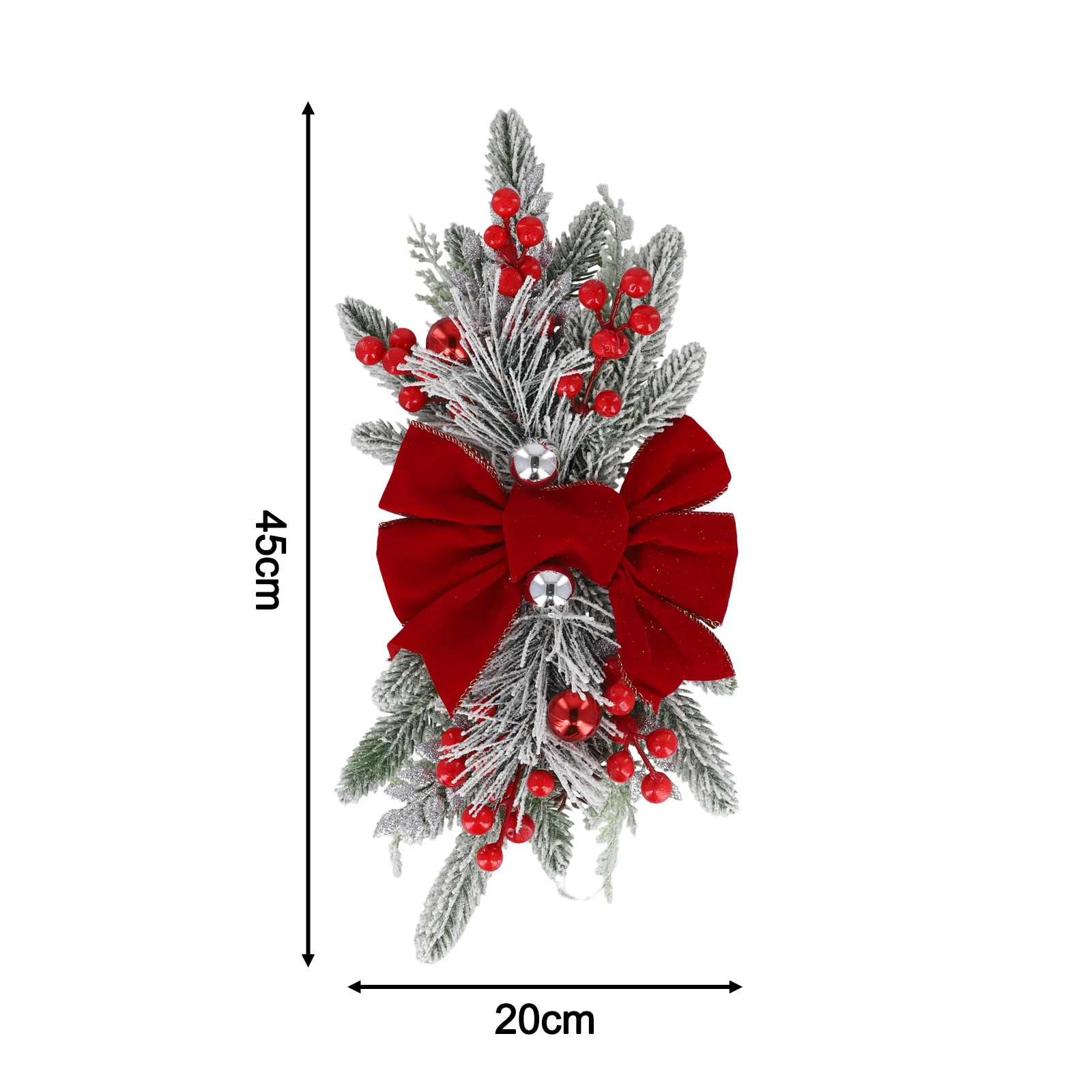 Подвесная гирлянда для лестниц Рождественский венок с висячими дверями