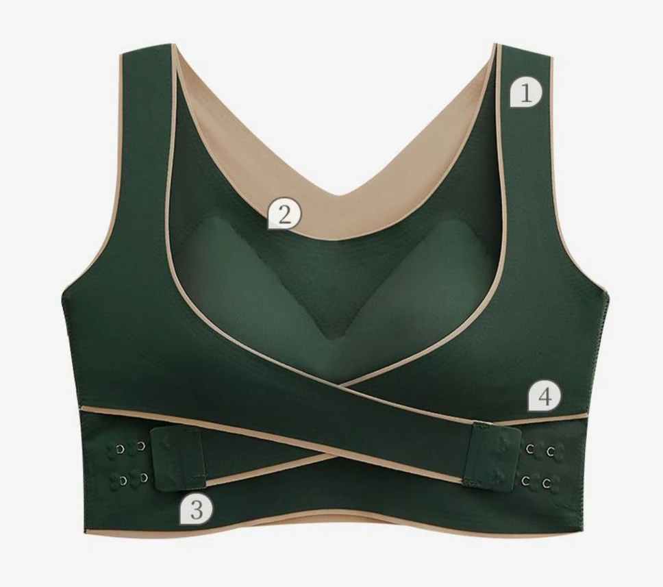 

Women Sports Bra large size Bralette Wireless Push Up Bras