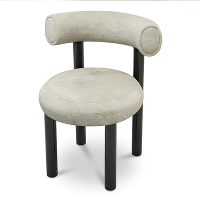 

Nordic Dresser Dining Chairs Luxury Velour Individual Makeup Dining Chair Nordic Soft Modern Sillas De Comedor Kitchen Furniture