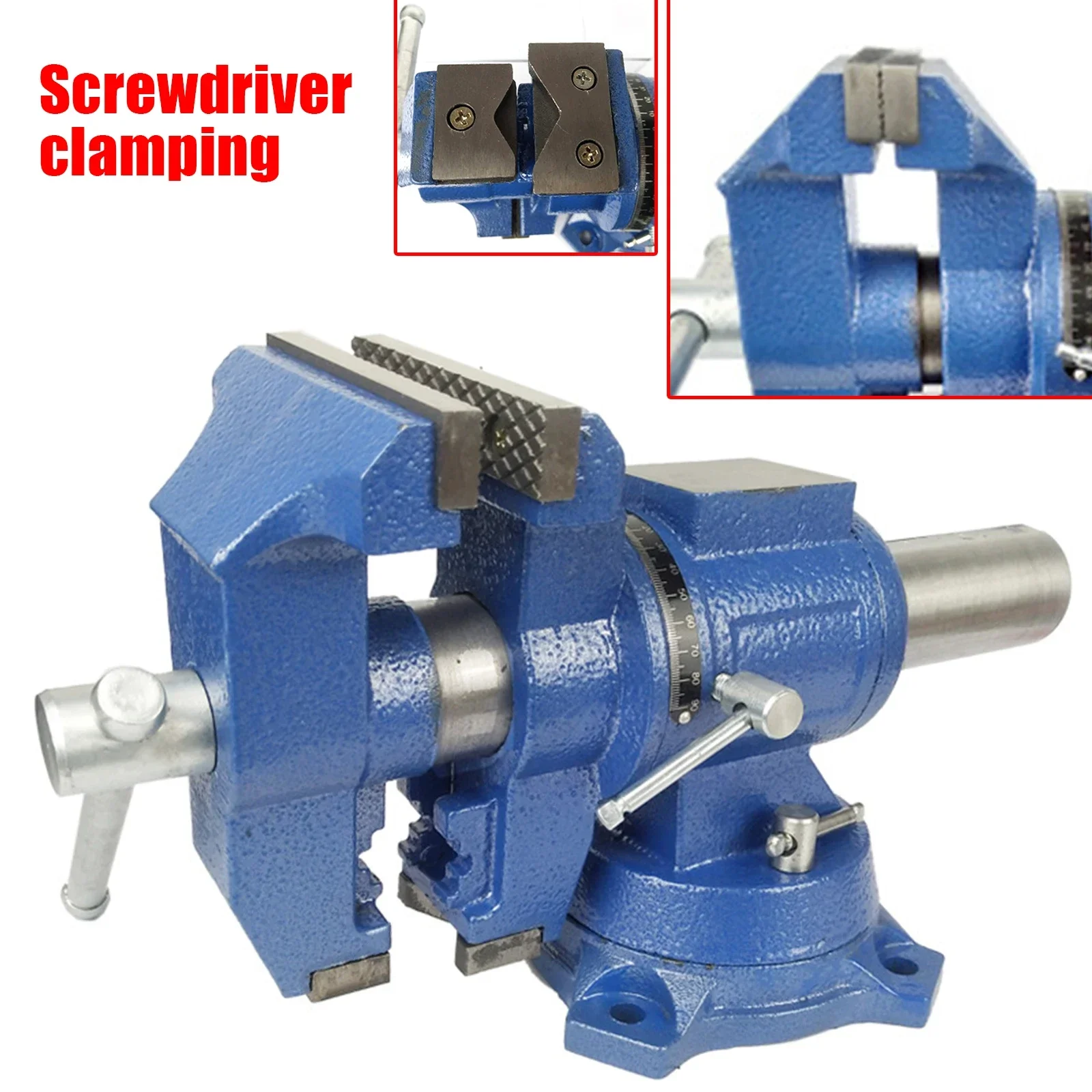 5-дюймовый профессиональный вращающийся на 360 ° зажим для тисков