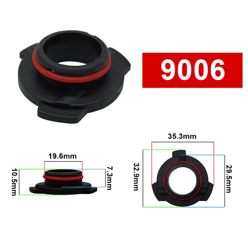 Адаптер-держатель для цоколя H1 H4 H7 H11 9005 9006 9012, патрон для автомобильной лампы с высокой термостойкостью