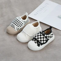 new children shoes boys girls canvas shoes fashion plaid comfortable kids casual shoes toddler baby shoes unisex soft sneakers