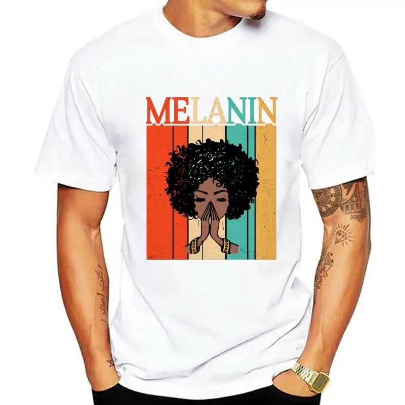 

Proud Melanin Black Girls T-Shirt For Women Afro Hair Queens Tee Gift Vintage